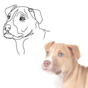Personalized dog portrait